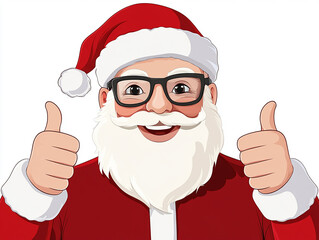 Wall Mural - smiling santa claus