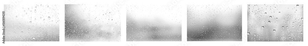 PNG Photo of a rain drops effects isolated set Stock Photo | Adobe Stock