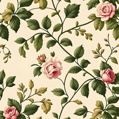 seamless pattern with flowers