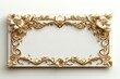 © kriengsak - Golden Ornate Floral Frame With Copy Space
