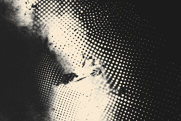 halftone horizontal gradient pattern background