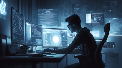 The evolving world of coding a glimpse into the mind of a programmer in a high-tech environment