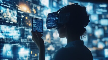 Man engaged in digital transformation and efficiency practices