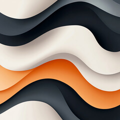 Minimalist Abstract Background with Flowing Neutral Shapes