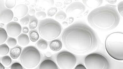 Wall Mural - abstract geometric white wallpaper design