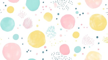 Wall Mural - playful circle wallpaper design for bright spaces