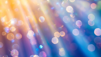 Leinwandbilder - Blurred refraction light bokeh or organic flare overlay