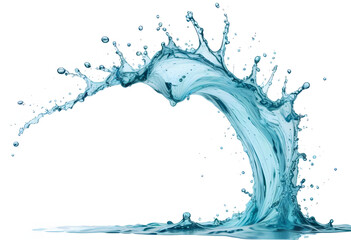 Wall Mural - water splash isolated on white