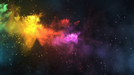 bright fireworks lighting up the night, heralding fresh starts, dynamic image captured with wide-ang