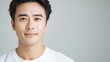 © WE.ARE.AI - Clean-shaven Asian man with matte skin, healthy appearance, fresh concept