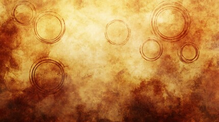 Wall Mural - soft earth-toned circle wallpaper design
