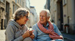 © StockShop - Heartwarming Moment of Seniors in Europe: Daily Life, Friendship, and Reflections