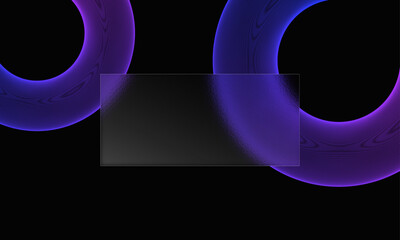 Wall Mural - Glassmorphic landing page