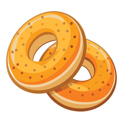 Bagels vector illustration.