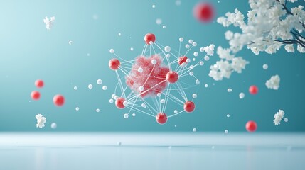 An animation showing how electrons jump between energy levels when atoms absorb or release energy, illustrating basic atomic theory in a visually appealing way.