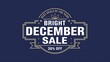 © lisa - Bright December Sale Banner with 30% Off Discount