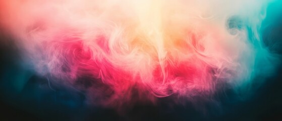 Wall Mural - an ethereal swirl of vibrant, beautiful colors is creating a dreamy abstract background that captiva
