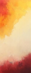 Wall Mural - a stunning watercolor painting blends red, yellow, and white hues, creating a modern aesthetic that 