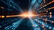 © Hermiadi - Abstract modern futuristic background, transfer data speed