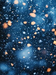 Wall Mural - abstract winter background with snowflakes, christmas background with heavy snowfall, snowflakes in 