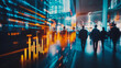 © Teeraphon - charts and graphs with statistics to innovation analyze business potential and forecast future development of companies growth.