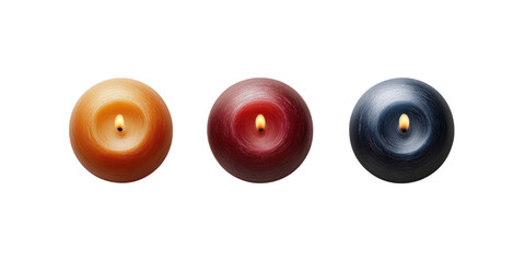 Wall Mural - set of candle with isolated transparent background.