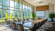© Naseem - Corporate Training Session in a Bright Conference Room with Expansive Windows – Illustration-