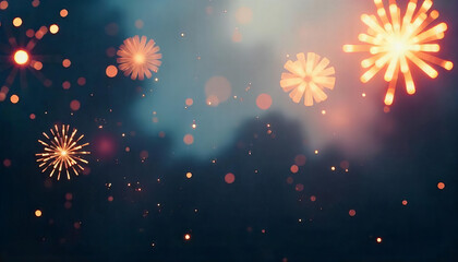 orange fireworks display in night sky