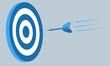 © Wel - vector illustration target board  and arrow concept about improving focus and accuracy skills for work, business growth, life skills, education