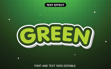 green font effect