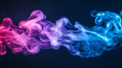 Aufkleber - Abstract Colorful Smoke in Vibrant Hues