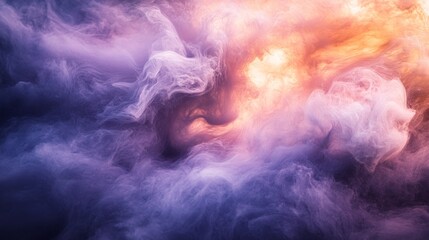 Fototapete - Colorful Swirling Smoke in Artistic Textures