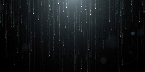 Abstract animation of digital data moving on black background, motion, graphic, futuristic