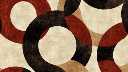 Leinwandbilder - Overlapping Circles in Geometric Pattern Design