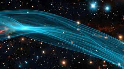 Wall Mural - blue nebula in space, galaxy, stars, cosmic, astronomy, universe