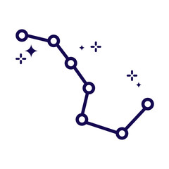 Wall Mural - constellation minimalist space exploration