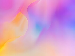 Wall Mural - abstract gradient background with soft flowing shapes in pink, purple, yellow, and blue tones. fluid