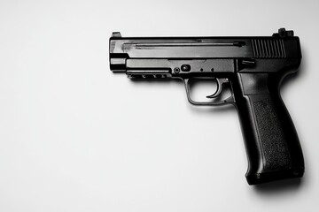 gun on white background