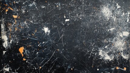Wall Mural - abstract grunge background with scratches and dust on a black and white.