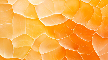 Macro photo of organic pumpkin skin showing natural rich textures and colors