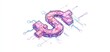 © ธนากร บัวพรหม - Stylized dollar sign with digital elements on a white isolated background.