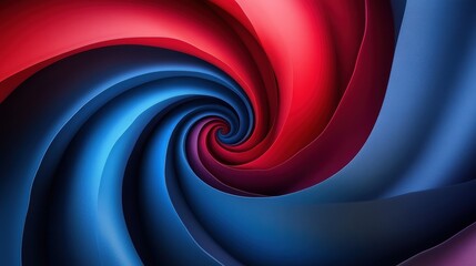 Wall Mural - red and blue spiral. circle orbit rotation. abstract background with space for text.