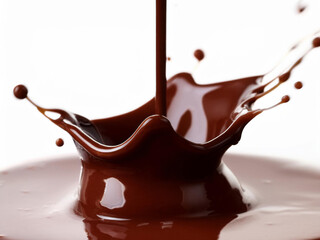 melted dark chocolate