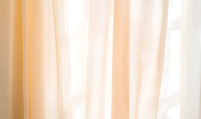 Wall Mural - curtains in the window-generative ai