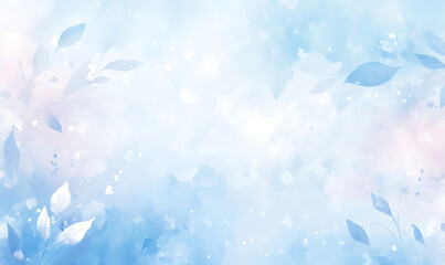 Wall Mural - abstract blue watercolor background. generative ai