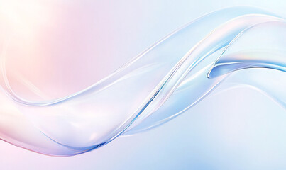 Wall Mural - abstract blue wave background-generative ai