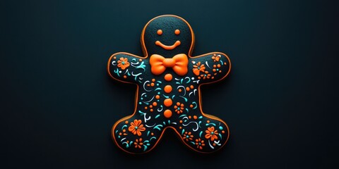 Sticker - Decorated Gingerbread Man