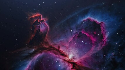 Wall Mural - View of Nebula in outer space with star Ultra HD