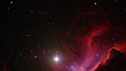 Wall Mural - cluster of stars constellation space deep 4K.