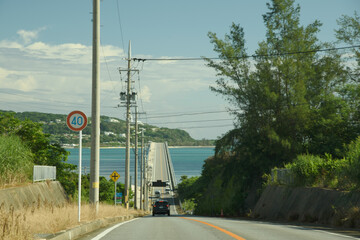 Wall Mural - 沖縄県・名護市古宇利大橋